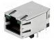 Zásuvka  RJ45  PIN  8  stíněný,s diodou LED  Uspořádání výv  8p8c