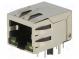 Zásuvka  RJ45  PIN  8  stíněný,s diodou LED  Uspořádání výv  8p8c