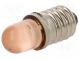 LED lamp  orange  E10  230VAC  150÷170mcd