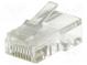 Zástrčka  RJ45  PIN  8  Kat  5e  nestíněné  Uspořádání výv  8p8c