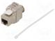Zásuvka  RJ45  PIN  8  Kat  6a  stíněný,Keystone  22AWG-24AWG  IDC