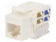 Zásuvka  RJ45  PIN  8  Kat  5e  nestíněné,Keystone  22AWG-26AWG