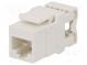 Zásuvka  RJ45  PIN  8  Kat  5e  nestíněné,Keystone  24AWG-26AWG