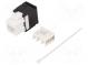 Zásuvka  RJ45  PIN  8  Kat  6  nestíněné,Keystone  23AWG-26AWG