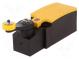 Limit switch  lever R 27mm, plastic roller Ø14mm  NO + NC  6A