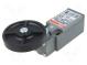 Limit switch  lever R 26,5mm, rubber roller Ø50mm  NO + NC  10A