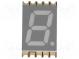Zobrazovač  LED  SMD  sedmisegmentový  10mm  červená  20,8mcd