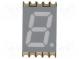 Zobrazovač  LED  SMD  sedmisegmentový  10mm  bilá  71-165mcd  anoda