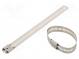 Cable tie  L  150mm  W  12mm  acid resistant steel AISI 316  1112N
