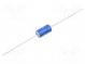 Kondenzátor  elektrolytický  THT  22uF  63VDC  Ø6x10mm  ±20%  2500h