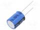 Kondenzátor  elektrolytický  THT  2200uF  16VDC  Ø16x20mm  ±20%