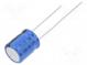 Kondenzátor  elektrolytický  THT  47uF  63VDC  Ø10x12mm  ±20%