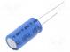 Kondenzátor  elektrolytický  THT  2,2mF  16VDC  Ø12,5x25mm  ±20%