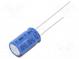 Kondenzátor  elektrolytický  THT  470uF  25VDC  Ø10x16mm  ±20%