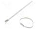 Cable tie  L  127mm  W  4.6mm  acid resistant steel AISI 316  900N