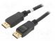 Cable  DisplayPort 1.2  DisplayPort plug,both sides  1m  black