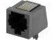 Zásuvka  RJ45  PIN  8  Uspořádání výv  8p8c  THT  úhlový