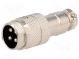 Zástrčka  mikrofonní  vidlice  PIN  4  na kabel  přímý