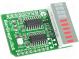 Click board  zobrazovač LCD  SPI  74HC595  mikroBUS zástrčka