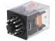 Relé  elektromagnetické  3PDT  Ucívky 230VAC  10A/250VAC  10A