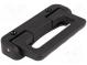 Držák  Mat  technopolymer (PA)  černá  L 74mm  W 135mm  D 20mm