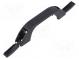 Rukojeť  Mat  polypropylén  černá  H 18,7mm  L 83,1mm  W 13,7mm