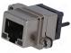 Zásuvka  RJ45  UL94V-0  IP67  THT  do panelu  přímý