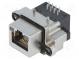 Zásuvka  RJ45  UL94V-0  IP68  THT  do panelu  úhlové 90°