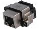 Zásuvka  RJ45  UL94V-0  IP68  THT  do panelu  úhlové 90°