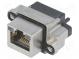 Zásuvka  RJ45  s diodou LED  UL94V-0  IP68  THT  do panelu  přímý
