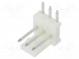 Zásuvka  kabel-pl.spoj  vidlice  PIN  3  2,54mm  THT  MAS-CON