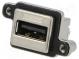 Zásuvka  USB A  MUSB  do panelu,přišroubováním  THT  přímý  IP67