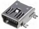 Zásuvka  USB B mini  SMT  vodorovné  V  USB 2.0  zlacený