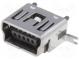 Zásuvka  USB B mini  SMT  svislý  V  USB 2.0  zlacený