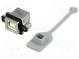 Zásuvka  USB B  MUSB  do panelu,přišroubováním  THT  úhlové 90°