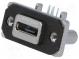 Zásuvka  USB AB micro  MUSB  na PCB,do panelu,přišroubováním