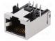 Zásuvka  RJ45  PIN  8  Kat  5,5e  stíněný,nízkoprofilové  zlacený