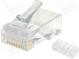Zástrčka  RJ45  44915  PIN  8  Kat  6  s vedením vodičů  zlacený