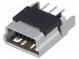 Zásuvka  USB B mini  na PCB  THT  PIN  5  přímý