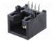 Zásuvka  RJ45  PIN  8  Kat  5e  nestíněné,nízkoprofilové  zlacený