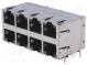 Zásuvka  RJ45  PIN  8  Kat  5e  zlacený  Uspořádání výv  8p8c  póly  8