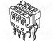 Adapter  wire-board  PIN  14  1.27mm  IDC,THT  for ribbon cable