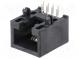 Zásuvka  RJ45  PIN  8  Kat  3  nízkoprofilové  Uspořádání výv  8p8c