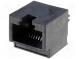 Zásuvka  RJ45  PIN  8  Kat  3  zlacený  Uspořádání výv  8p8c  THT