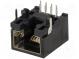 Zásuvka  RJ45  PIN  8  Kat  3  stíněný,nízkoprofilové  THT