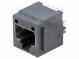 Zásuvka  RJ45  PIN  8  Kat  3  stíněný  zlacený  Uspořádání výv  8p8c