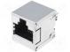 Zásuvka  RJ45  PIN  8  Kat  3  plně stíněné  zlacený  THT  na PCB