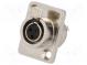 Zásuvka  XLR mini  zásuvka  PIN  3  pájení  Otv  Ø15mm