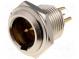 Zásuvka  XLR mini  vidlice  PIN  4  pájení  Ø11mm