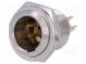 Zásuvka  XLR mini  vidlice  PIN  5  pájení  Ø11mm